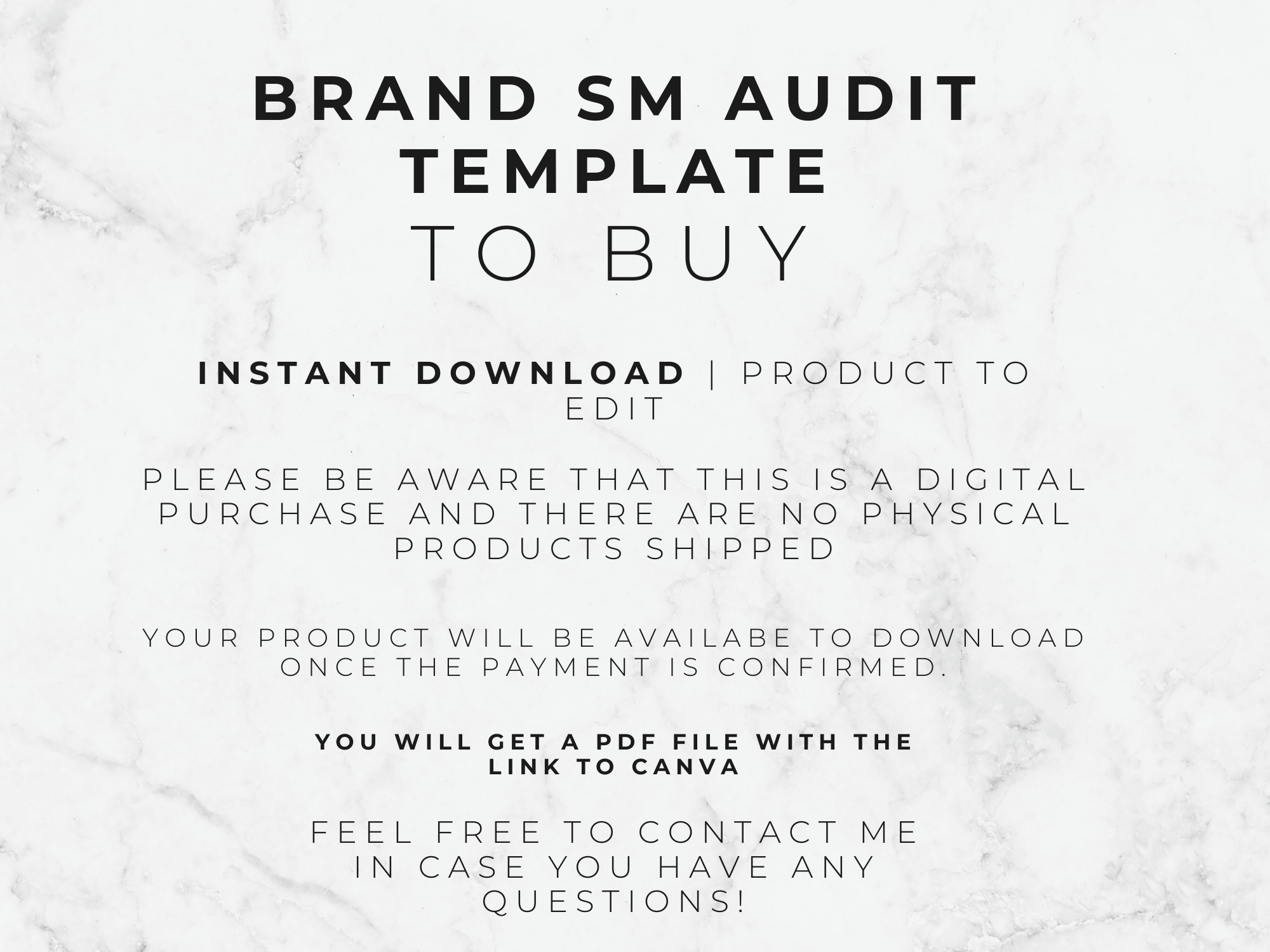 Brand Social Media Audit Template