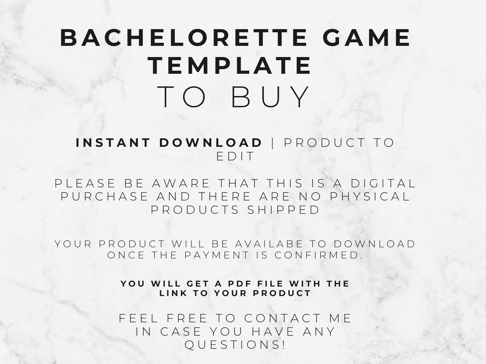 Unique Bachelorette Party Trivia Game