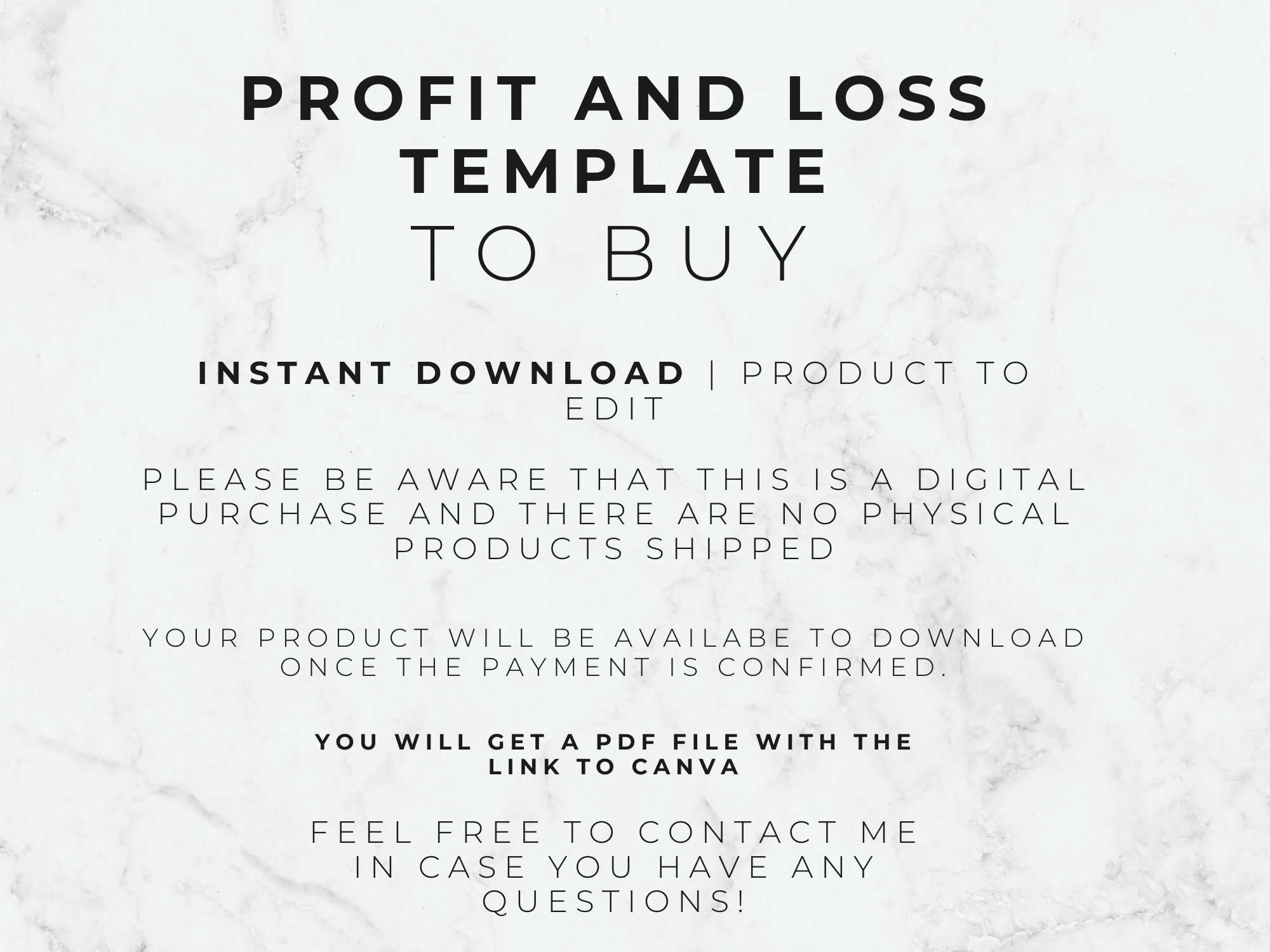 Profit and Loss Statement Template, Small Business P&L Statement