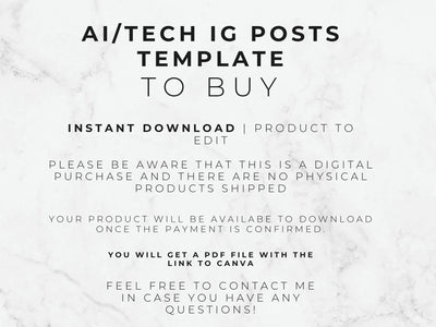 A formal announcement for a digital product purchase, stating 