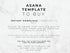 Text on a marble background about an Asana template for purchase.