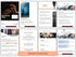 Eight sample pages including a Welcome message, Table of Contents, Team introduction, and Product offerings
