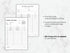 Two silent auction bid sheets on a marble surface with text about customization.
