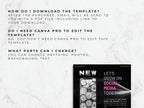 Frequently asked questions text detailing free account compatibility and editing options for social media posts.