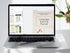 Editing the vocabulary grammar and habits tracker cover page inside a standard free Canva desktop workspace