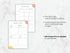 Two planner sheets with text on a marble background