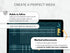 Digital planner app interface with habit tracking features on a tablet screen.