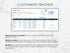 Customers Tracker software interface on a white background