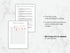 Two document templates on a marble surface with text about customization options.
