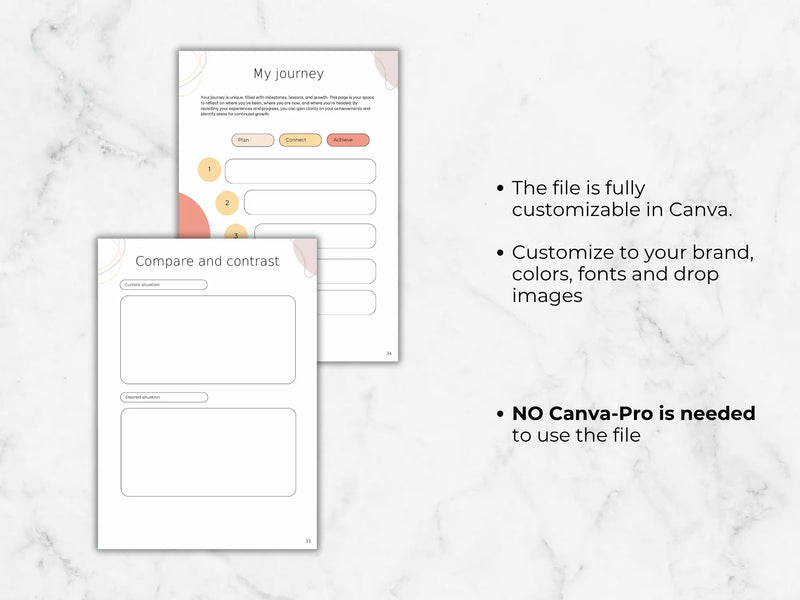 Goal Setting Planner Template | Canva