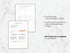 Two customizable templates for a future growth plan and target market analysis on a marble surface.