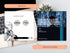 A split-screen promotional image showing two social media post examples