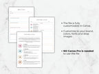 SOAP Bible Study templates on a marble background with customization information.