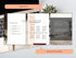Three pages titled "What’s Next," "Target Audience," and "Set Goals" are shown on top of a laptop and desk.