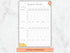 A close-up view of the workout tracker template featuring specific columns for exercise names, sets, weights, and cardio intensity