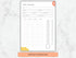 A full-page view of the debt tracker on a marble background, showing fields for creditor, interest rate, and a vertical payoff progress thermometer