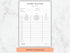Silent auction bid sheet on a marble background with 'Instant Download' text.