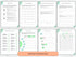 Collection of goal-setting and self-care worksheets with a 'Instant Download' button.