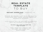 Explanation that this is a digital purchase for a Canva template with no physical product shipped