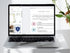 Laptop displaying a SOAP Bible Study interface on a white surface with a plant.