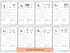 A set of printable Polish alphabet learning sheets showing uppercase and lowercase letter-to-word mappings, with writing practice grids and a peach banner reading 'INSTANT DOWNLOAD' at the bottom.