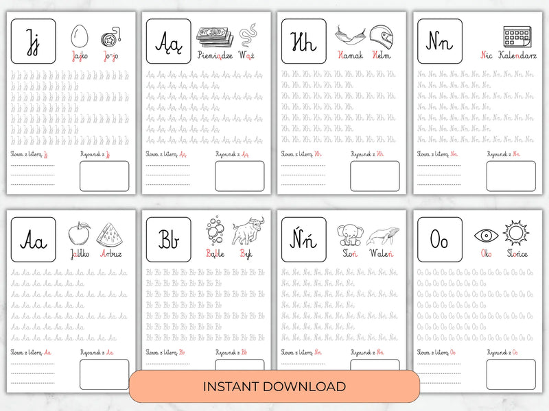 Polish Alphabet Worksheet