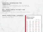 Sheet of paper with German verb chart on a marble background