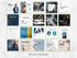 Collection of financial services and tips presentations on a marble background with 'Instant Download' text.
