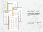 Three sheets of paper with text on a marble background