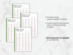 Three sheets of paper with text on a marble background
