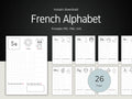 French Alphabet Worksheet | Printable PDF Bundle