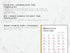 Sheet of paper with French verb chart on a marble background