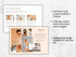 Brochure design template with images and text on a white background