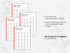 Three sheets of paper with text on a marble background