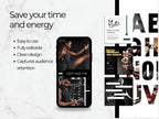 Promotional graphic for a gym locator app with text and smartphone screen displaying app interface.