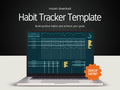 Habit Tracker Template | Dark theme