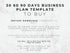 Text on a white background about a 30, 60, 90-day business plan template for purchase.