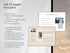Pages from a marketing or business strategy document with text and images on a neutral background.
