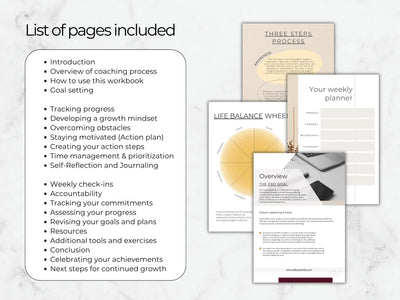 Workbook pages with a marble background