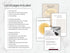 Workbook pages with a marble background