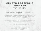 Text on a white background about a crypto portfolio tracker for download.