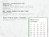 Sheet of paper with Italian verb chart on a marble background