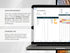 Laptop displaying a leave management system on a white background