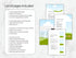 List of pages included in a book or report with sample pages displayed on a marble background.