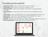Laptop displaying a productivity template with text on a white background