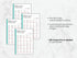 Sheet of '25 Most common Spanish Verbs' on a marble background with text about customization options.