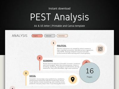 PEST-Analyse-Vorlage (16 Seiten)