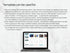 Laptop displaying a website on a light gray background with text about SEO planning and tools.