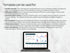 Laptop displaying a stock tracker template with text explaining its uses.