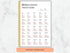 Sheet of paper with a list of 25 most common French verbs on a marble background